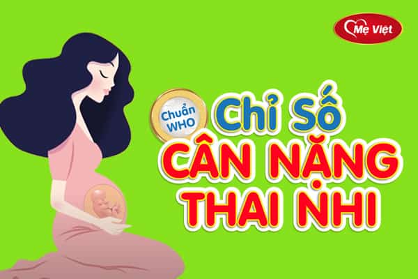 can nang thai nhi theo tuan