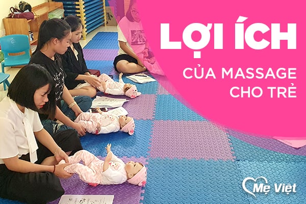 lợi ích của massage cho bé